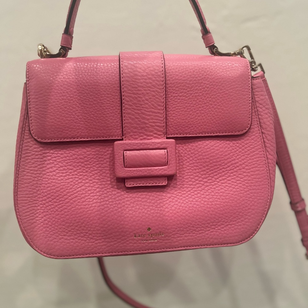 Kate Spade Carlyle Street Justina Crossbody Handbag Pink Sunset - Picture 4 of 4